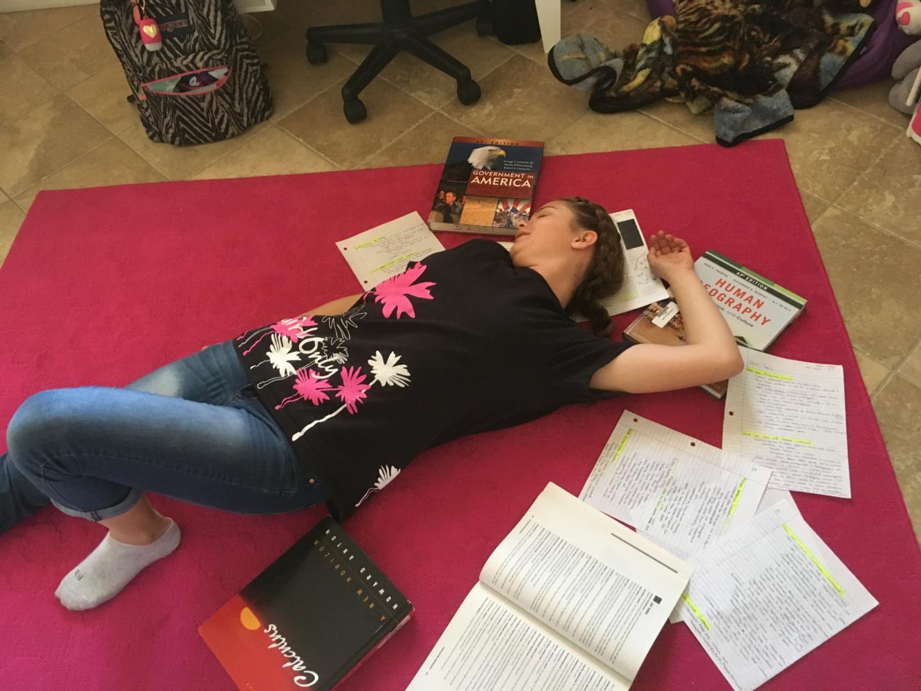 Katie Wilson is done in by her AP classes