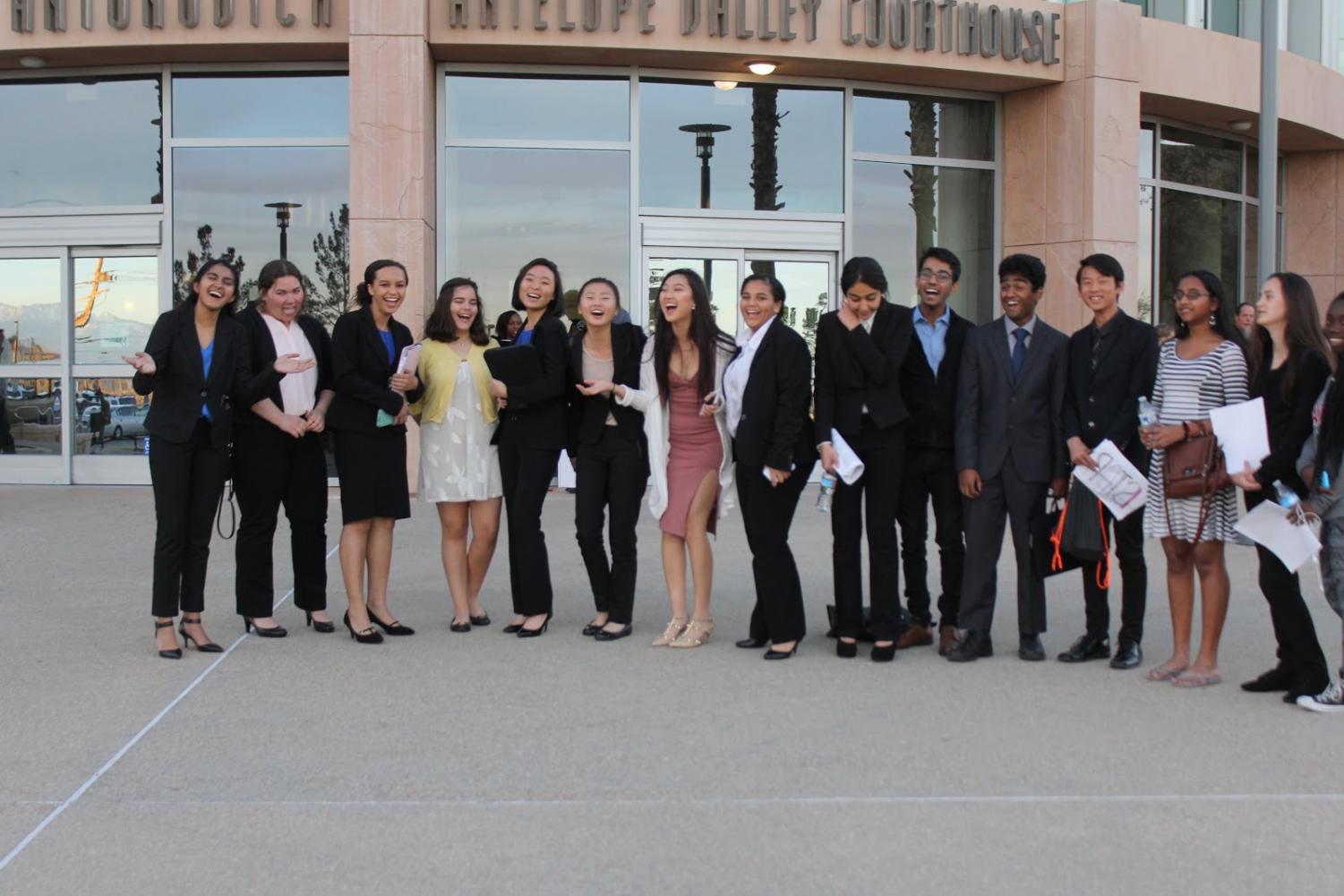 The Mock Trial Team from last year
