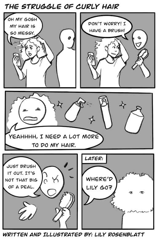 The Struggle of Curly Hair